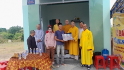 Ninh Thuận: Phân Ban Phật tử Dân tộc TƯ bàn giao nhà đại đoàn kết đến hộ gia đình đặc biệt khó khăn trên địa bàn huyện Ninh Sơn
