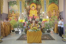 Ban Trị sự Phật giáo tỉnh long trọng tổ chức lễ Cầu an đầu năm, khánh tuế mừng xuân Giáp Thìn